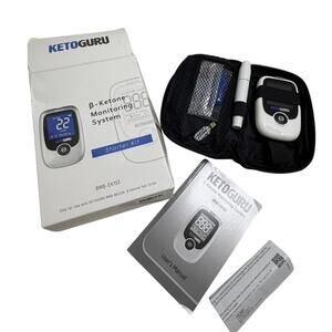 Ketoguru BMB-EK153 White Beta-Ketone Large Display Monitoring System Starter Kit